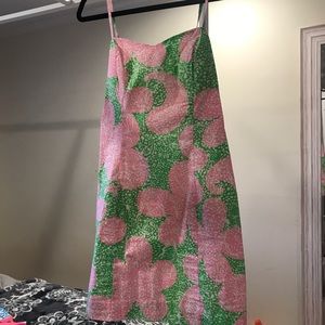 Lilly Pulitzer Size 0 McCallum Dress Pink Green